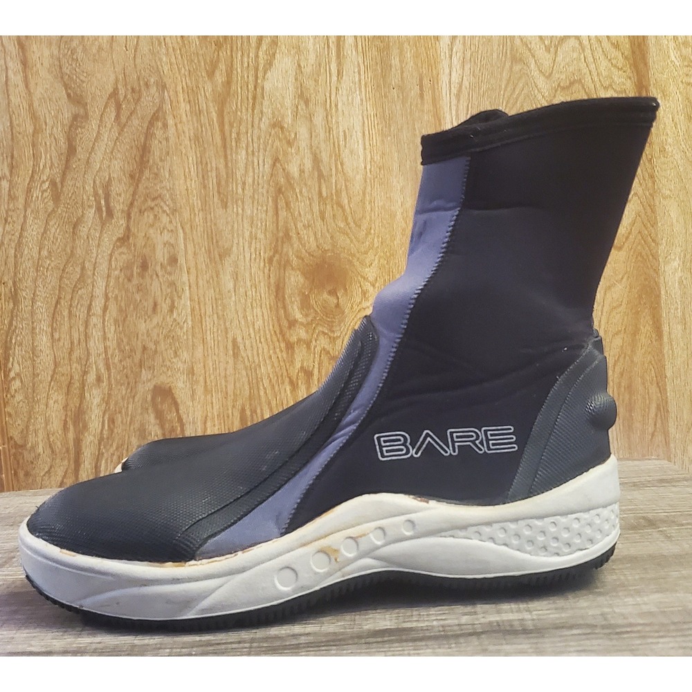 Bare Scuba Dive Side Zip Booties Men's Size L‎ 9 Black - Picture 3 of 11
